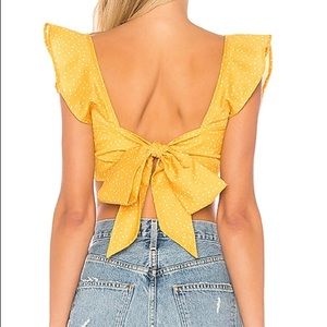 Revolve Tie Back Crop Top